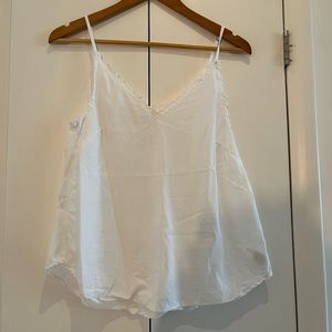Bella Dahl frayed camisole white